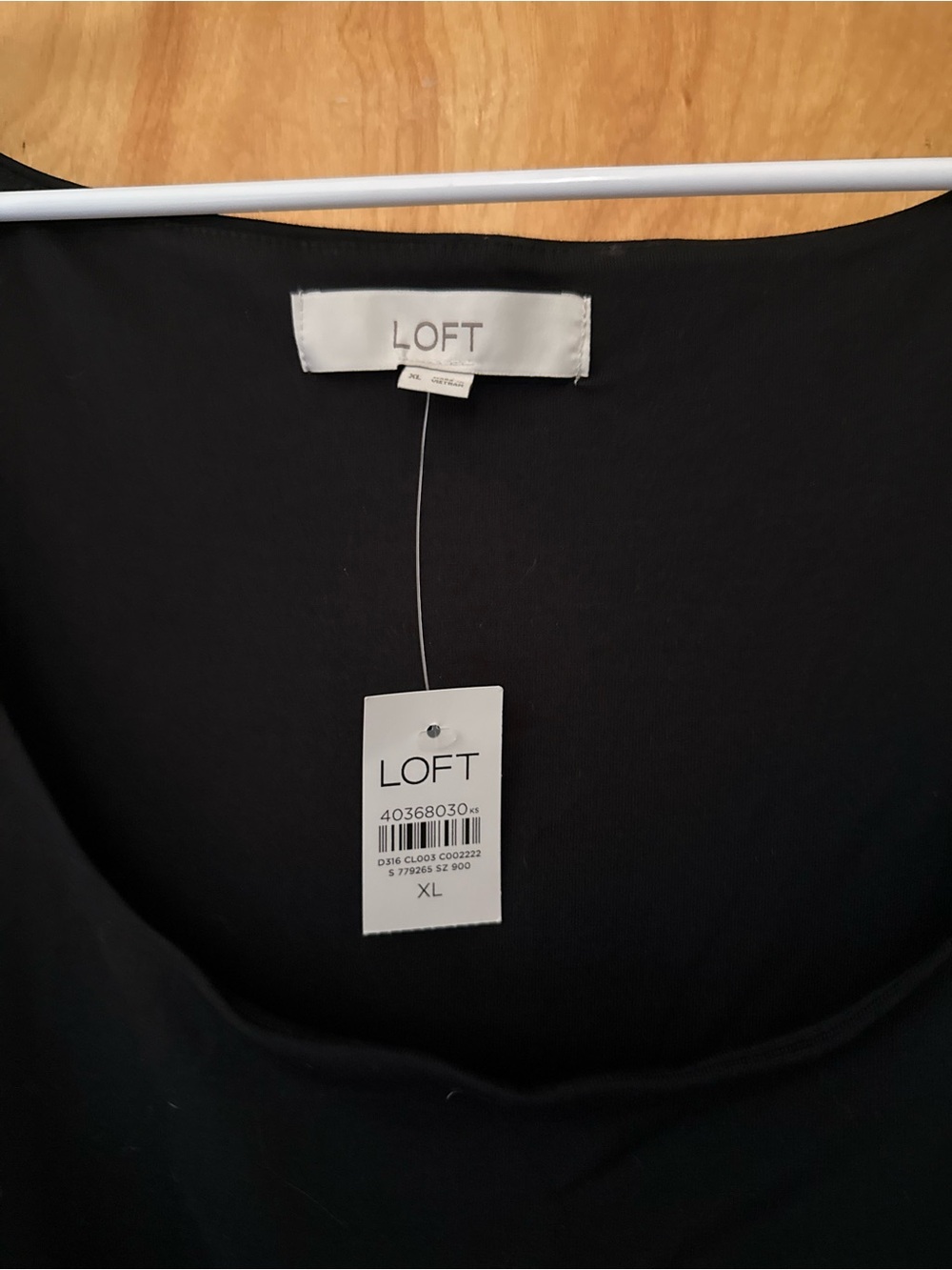 LOFT Black & Tan Sleeveless Midi Dress with Waist Tie - Picture 2 of 3